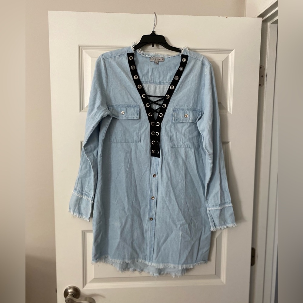 Light jean dress S